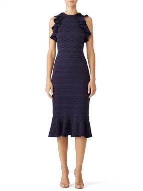 Slate and Willow Midnight Lace Sheath Midi Dress Size 2